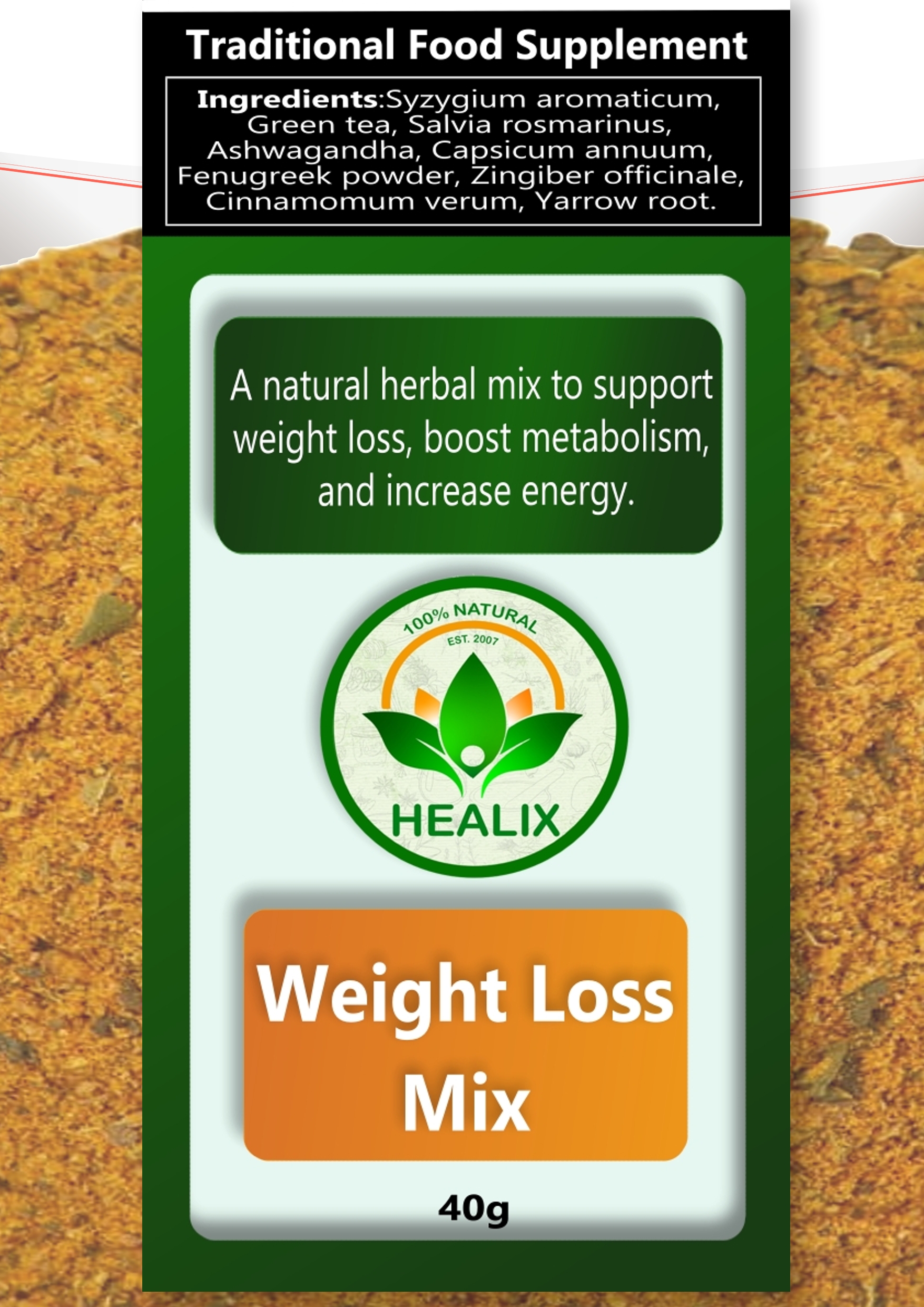 Weight loss 40g
